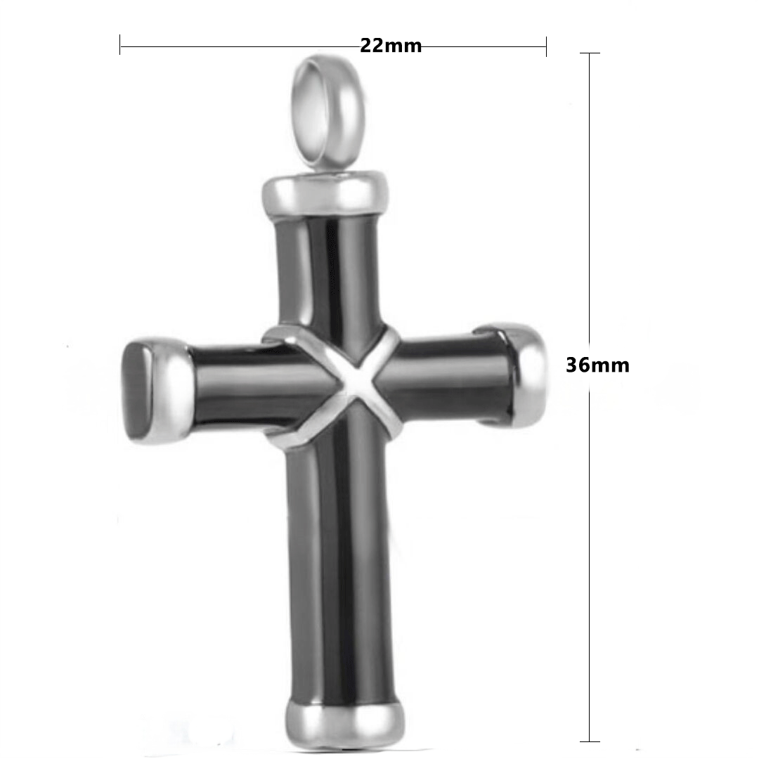 Cremation Urn Necklace Cross Pendant for Ashes-A038
