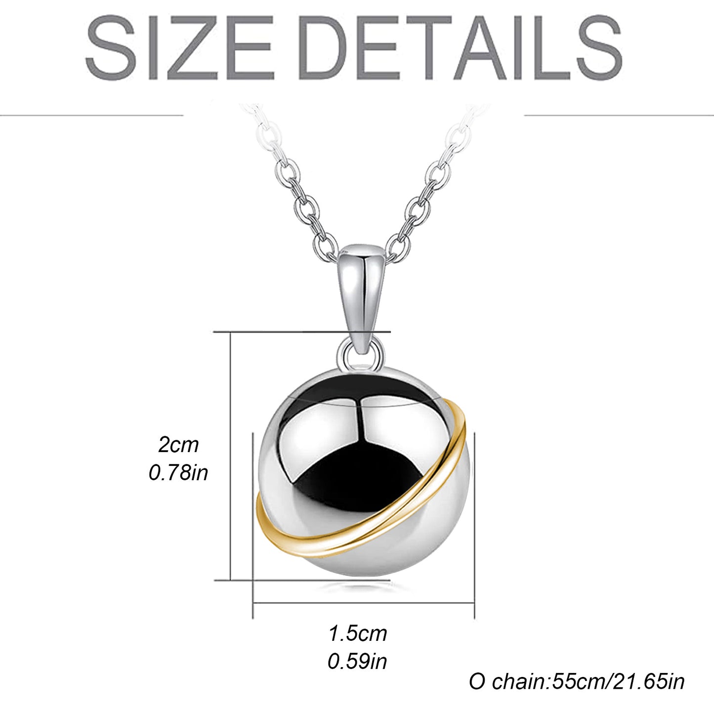 Cremation Urn Necklace Planet Pendant for Ashes-A039