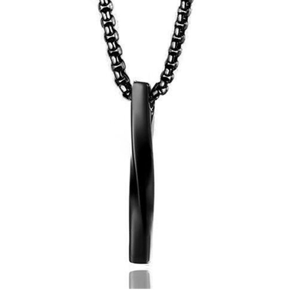 Twisted Pendant Cremation Urn Necklace for Ashes-A025