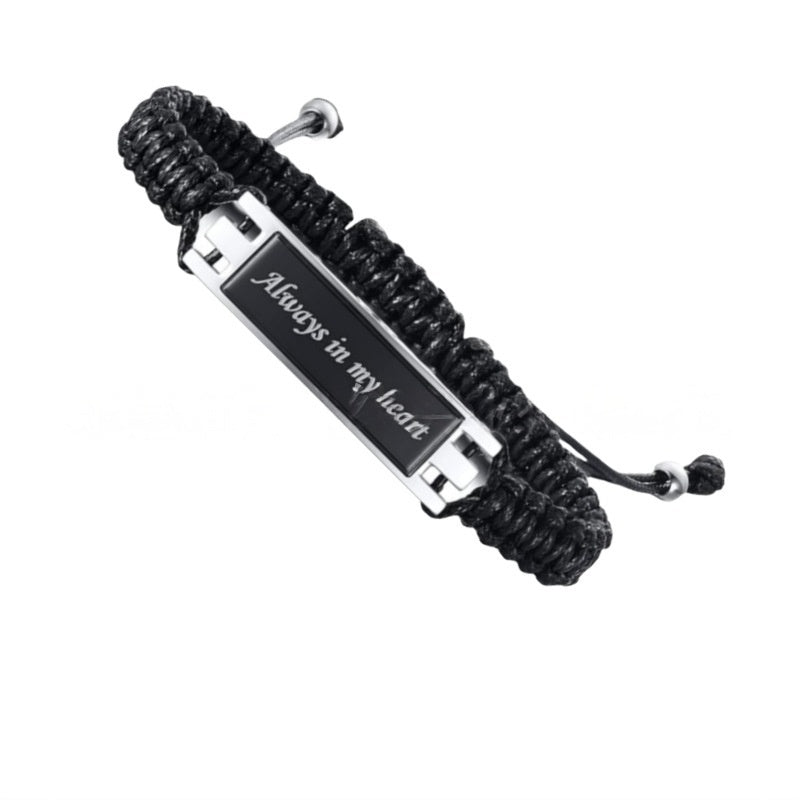 Cremation Urn Bracelet "Always in my heart" Memorial Jewelry-A033