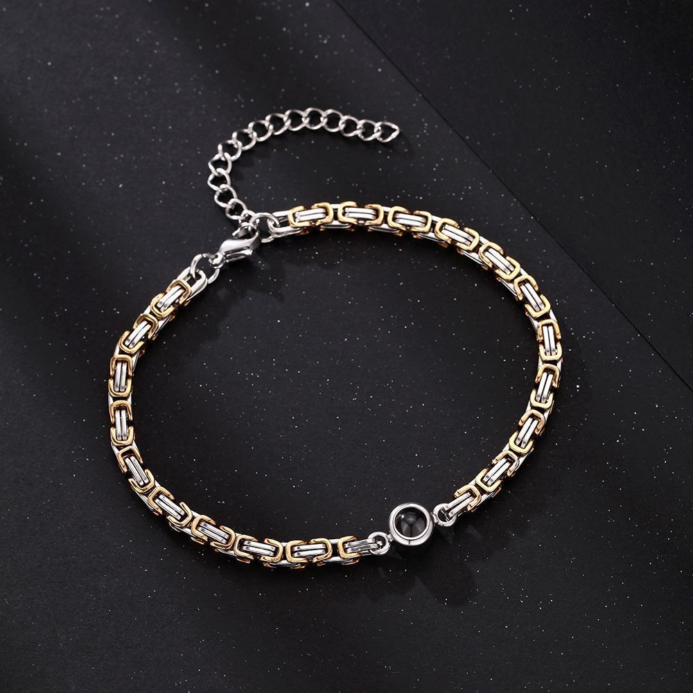 Personalized Photo Projection Bracelet Tennis Chain - P054