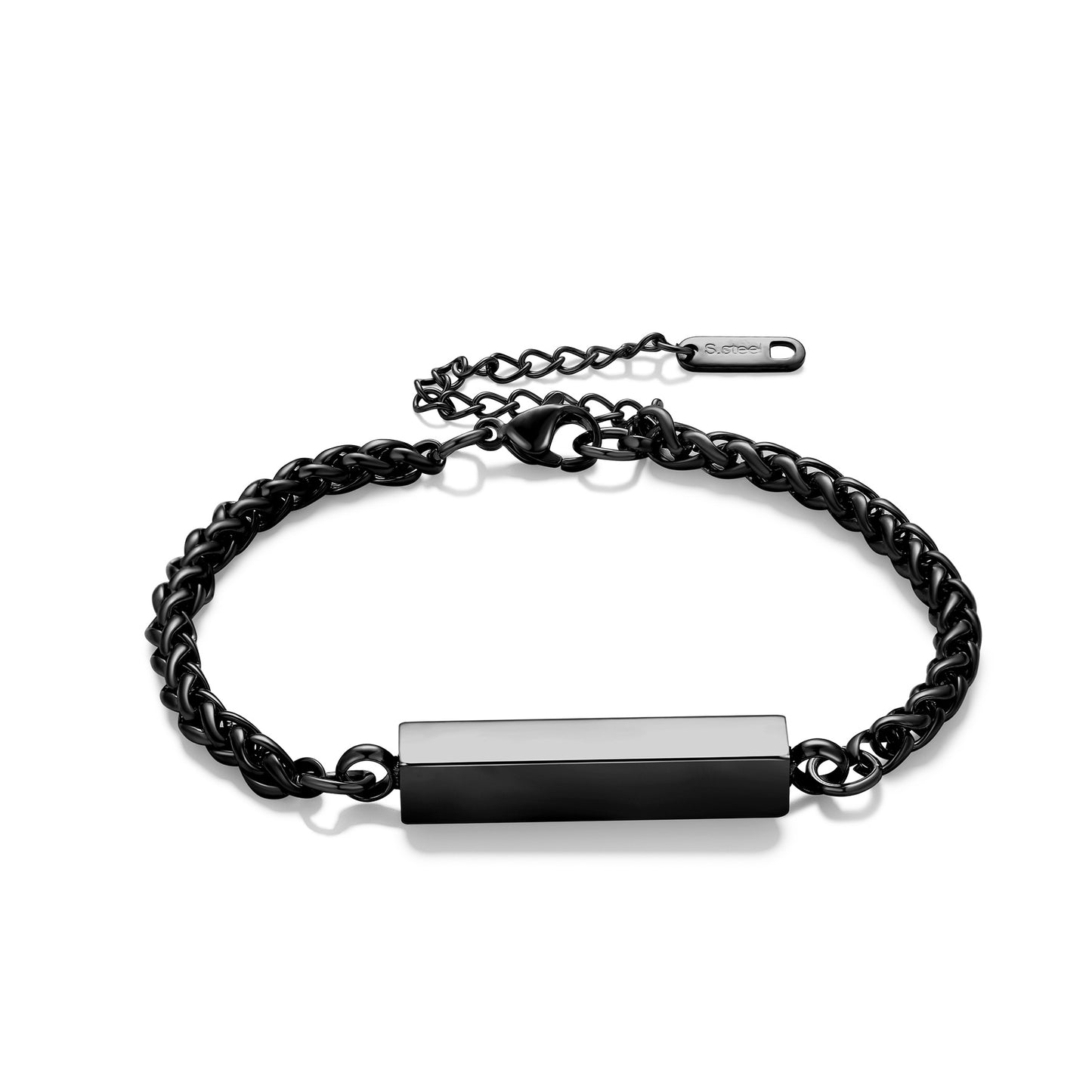 Custom Cuboid Cremation Urn Bracelet Memorial Jewelry-A051