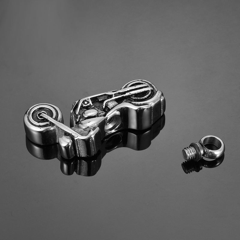 Cremation Urn Necklace Motorcycle Pendant for Ashes-A016