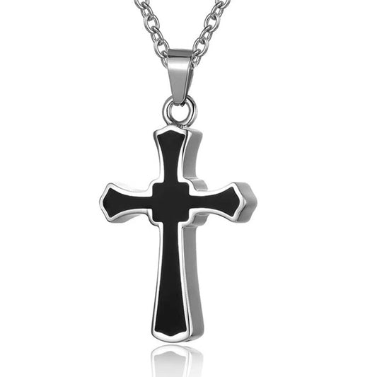 Cremation Urn Necklace Cross Pendant for Ashes-A044