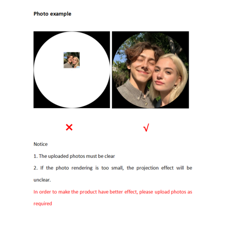 Personalized Photo Projection Necklace Key Pendant 925 Sterling Silver - P058