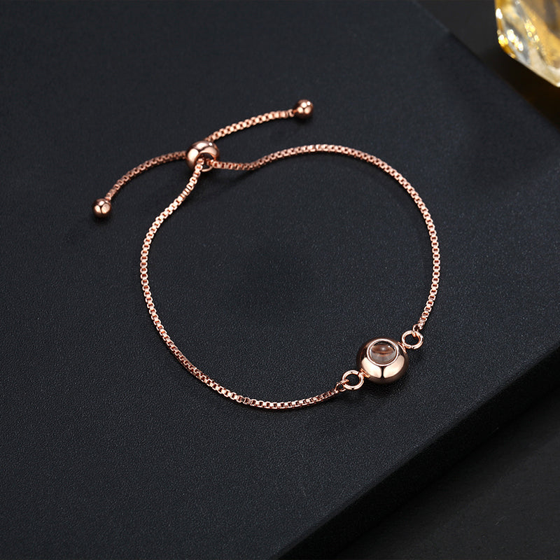 Personalized Photo Projection Bracelet Simple Style - P024